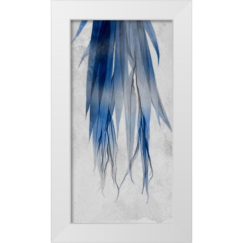 Indigo Growth 2 White Modern Wood Framed Art Print by Koetsier, Albert