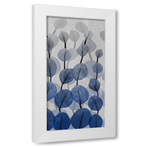 Sapphire Bunch 2 White Modern Wood Framed Art Print by Koetsier, Albert