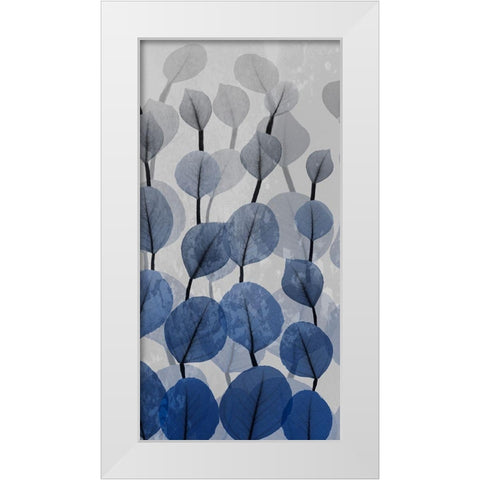 Sapphire Bunch 2 White Modern Wood Framed Art Print by Koetsier, Albert