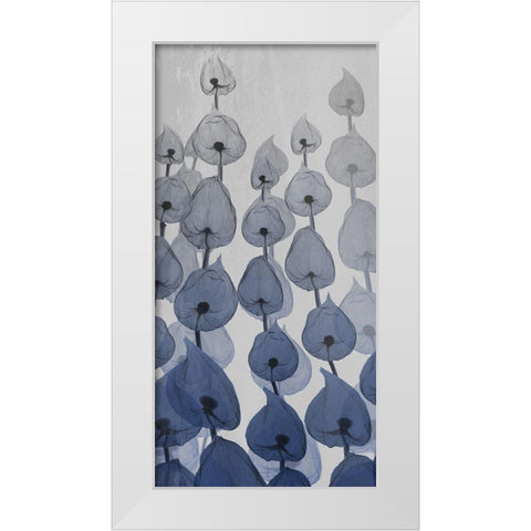 Sapphire Bunch 3 White Modern Wood Framed Art Print by Koetsier, Albert