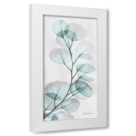 Eucalyptus Glow 1 White Modern Wood Framed Art Print by Koetsier, Albert