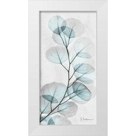 Eucalyptus Glow 1 White Modern Wood Framed Art Print by Koetsier, Albert