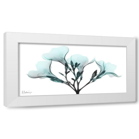 Oleander Mist 1 White Modern Wood Framed Art Print by Koetsier, Albert