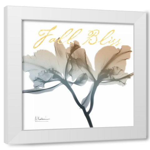 Blessed Orchid White Modern Wood Framed Art Print by Koetsier, Albert