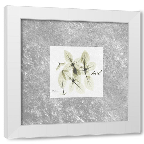 Stunning Basil White Modern Wood Framed Art Print by Koetsier, Albert