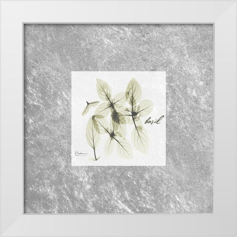 Stunning Basil White Modern Wood Framed Art Print by Koetsier, Albert