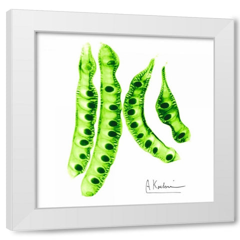 Carob Formation 2 White Modern Wood Framed Art Print by Koetsier, Albert