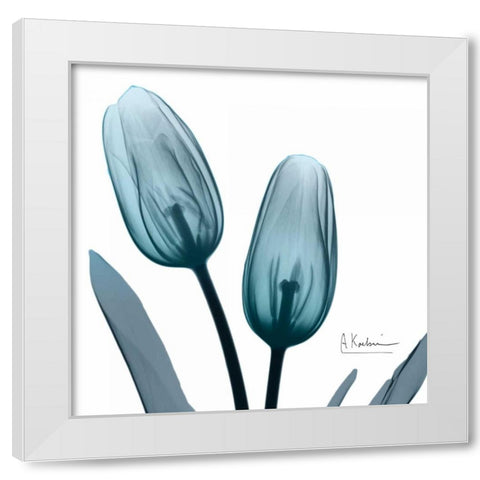 Midnight Sky Duo 1 White Modern Wood Framed Art Print by Koetsier, Albert