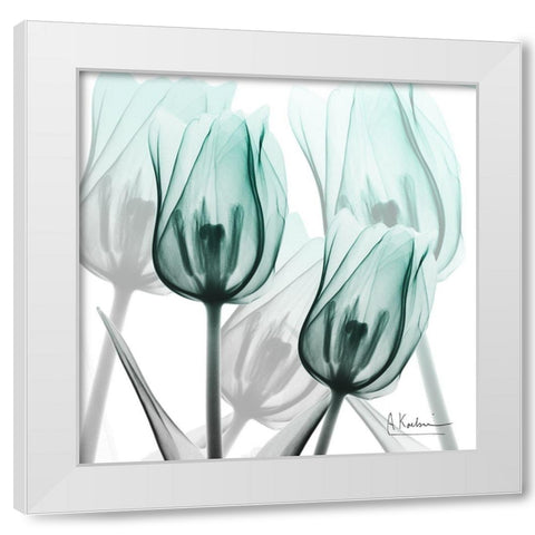 Sky Infused Duo White Modern Wood Framed Art Print by Koetsier, Albert