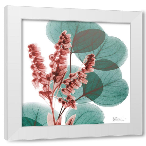Blushing Lilly Of Eucalyptus 1 White Modern Wood Framed Art Print by Koetsier, Albert