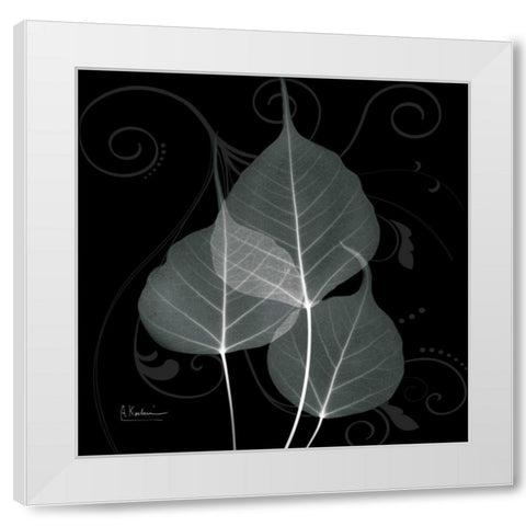 Mint Bo Tree White Modern Wood Framed Art Print by Koetsier, Albert