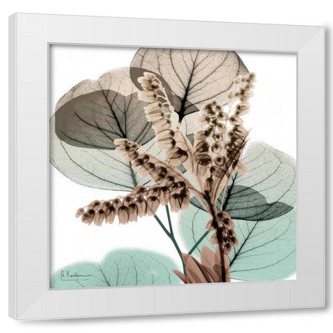 Oasis Eucalyptus 2 White Modern Wood Framed Art Print by Koetsier, Albert