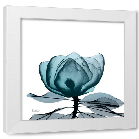 Midnight Magnolia 1 White Modern Wood Framed Art Print by Koetsier, Albert