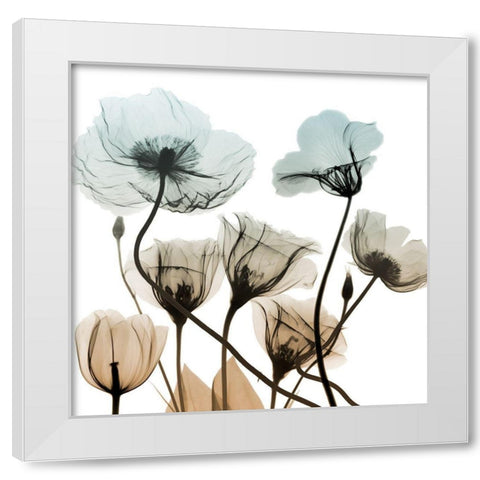 Sandy Floral Cluster 2 White Modern Wood Framed Art Print by Koetsier, Albert
