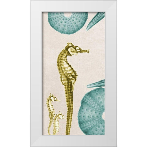 under The Sea 4 White Modern Wood Framed Art Print by Koetsier, Albert