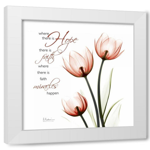 Where there is hope White Modern Wood Framed Art Print by Koetsier, Albert