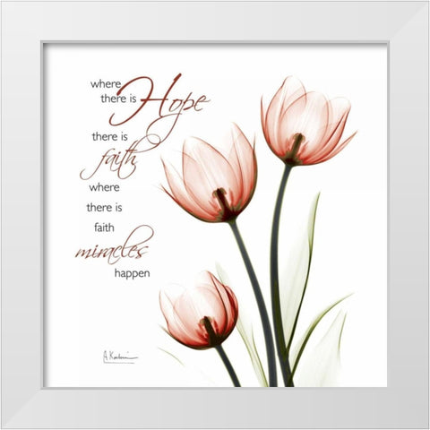 Where there is hope White Modern Wood Framed Art Print by Koetsier, Albert