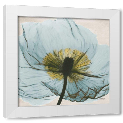 Dream in Pale  Blue White Modern Wood Framed Art Print by Koetsier, Albert