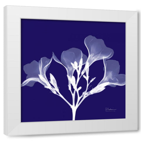 Crocuss White on Purple White Modern Wood Framed Art Print by Koetsier, Albert