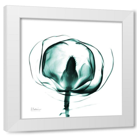 Gracious Green Bulb White Modern Wood Framed Art Print by Koetsier, Albert