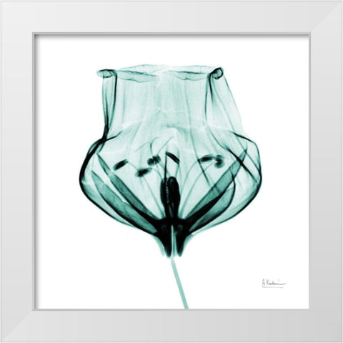 Gracious Green Bulb 2 White Modern Wood Framed Art Print by Koetsier, Albert