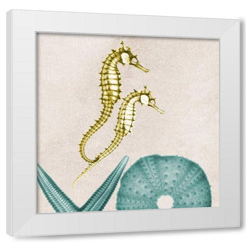 Under The Sea 1 White Modern Wood Framed Art Print by Koetsier, Albert