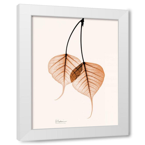 Bodhi Tree orange White Modern Wood Framed Art Print by Koetsier, Albert