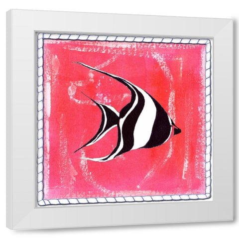 Beach Front Angel White Modern Wood Framed Art Print by Ormsby, Anne