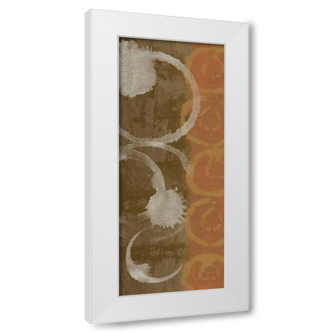 Adstract Panel 1 White Modern Wood Framed Art Print by Saunders, Alonzo