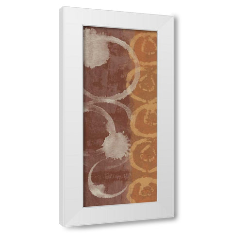 Adstract Panel 2 White Modern Wood Framed Art Print by Saunders, Alonzo
