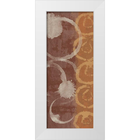 Adstract Panel 2 White Modern Wood Framed Art Print by Saunders, Alonzo