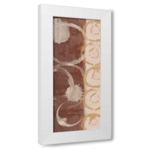 Adstract Pane 3 White Modern Wood Framed Art Print by Saunders, Alonzo