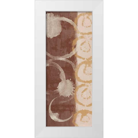 Adstract Pane 3 White Modern Wood Framed Art Print by Saunders, Alonzo
