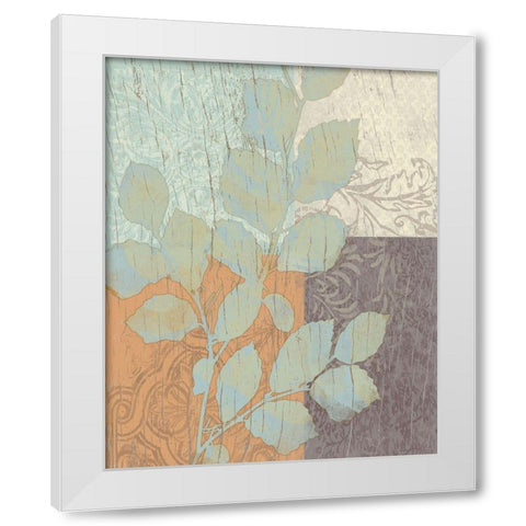 Elegant Branch 1 White Modern Wood Framed Art Print by Saunders, Alonzo