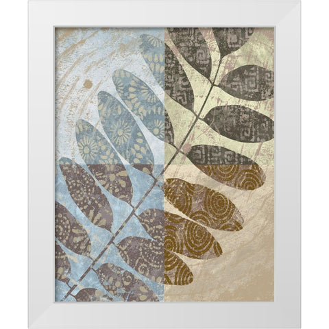 Branch of Life 2 White Modern Wood Framed Art Print by Saunders, Alonzo