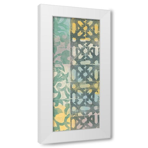 Decorative Life 1 White Modern Wood Framed Art Print by Saunders, Alonzo