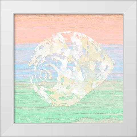 Pastel Coastal 2 White Modern Wood Framed Art Print by Saunders, Alonzo