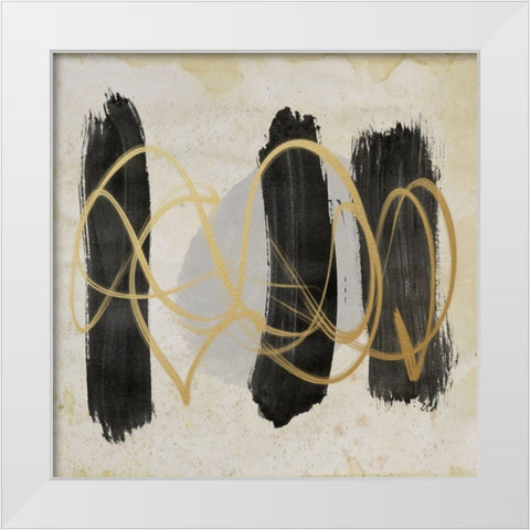 Peaceful Movement 2 White Modern Wood Framed Art Print by Saunders, Alonzo