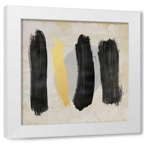 The Golden Path 1 White Modern Wood Framed Art Print by Saunders, Alonzo