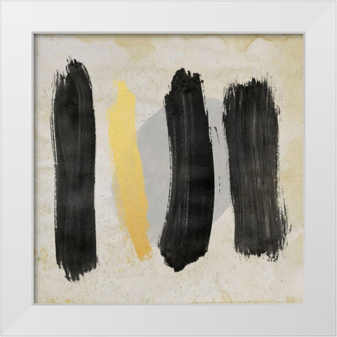 The Golden Path 1 White Modern Wood Framed Art Print by Saunders, Alonzo