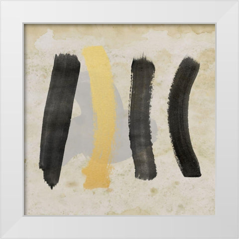 The Golden Path 2 White Modern Wood Framed Art Print by Saunders, Alonzo