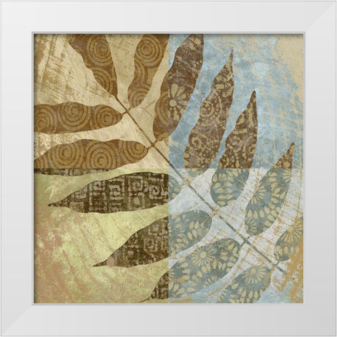 Branch of Life 1 White Modern Wood Framed Art Print by Saunders, Alonzo