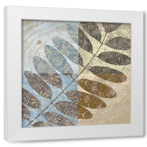 Branch of Life 2 White Modern Wood Framed Art Print by Saunders, Alonzo
