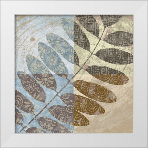 Branch of Life 2 White Modern Wood Framed Art Print by Saunders, Alonzo