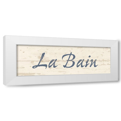 La Bain White Modern Wood Framed Art Print by Vidal, Alicia