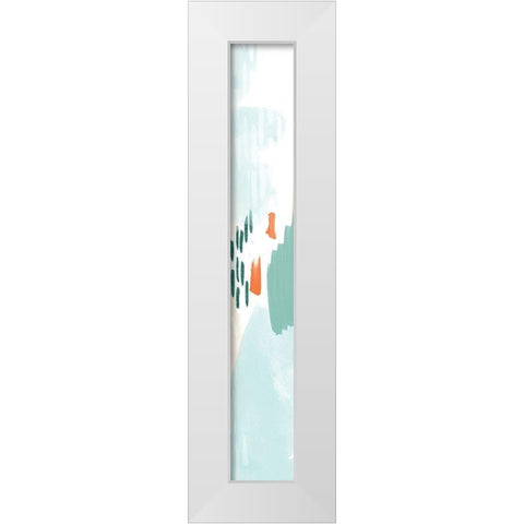 80 Abstract Panel 2 White Modern Wood Framed Art Print by Vidal, Alicia