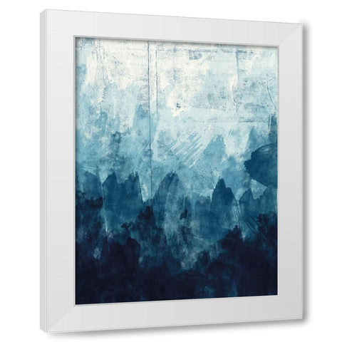 Ocean Blue 2 White Modern Wood Framed Art Print by Vidal, Alicia