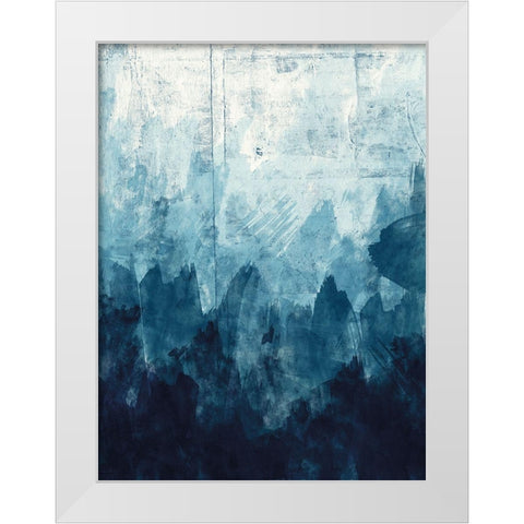 Ocean Blue 2 White Modern Wood Framed Art Print by Vidal, Alicia