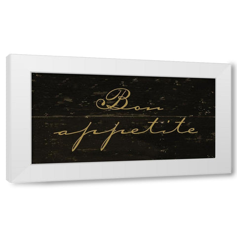 Bon Appetite White Modern Wood Framed Art Print by Vidal, Alicia