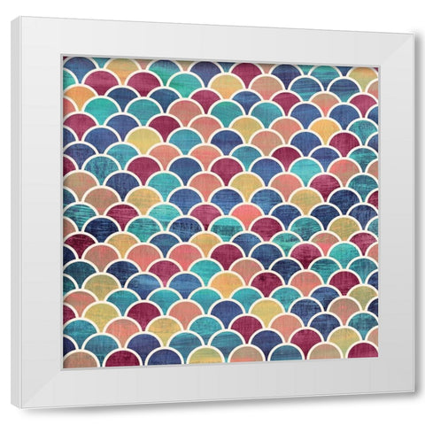 Geo Deep Prism White Modern Wood Framed Art Print by Vidal, Alicia